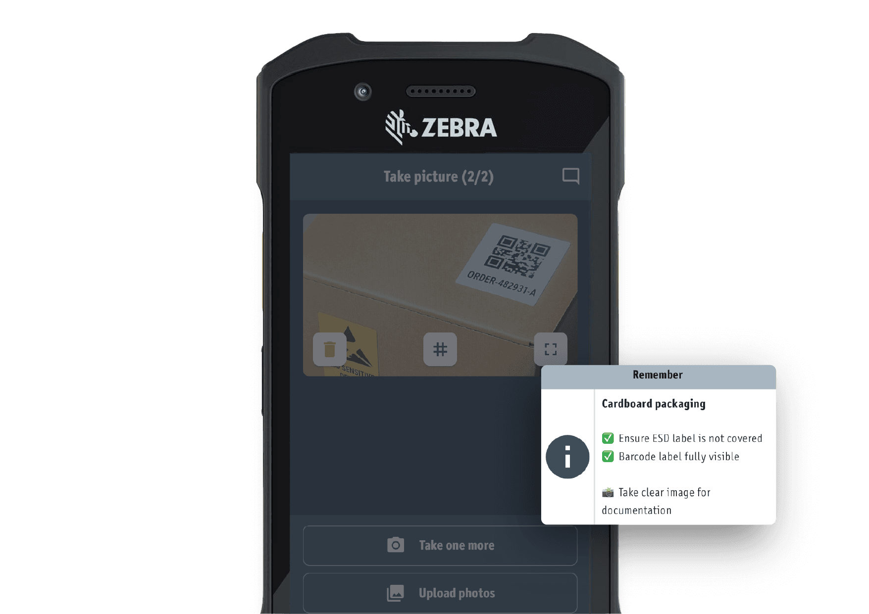Digitally document the packaging process