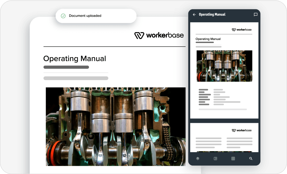Upload machine-related documents