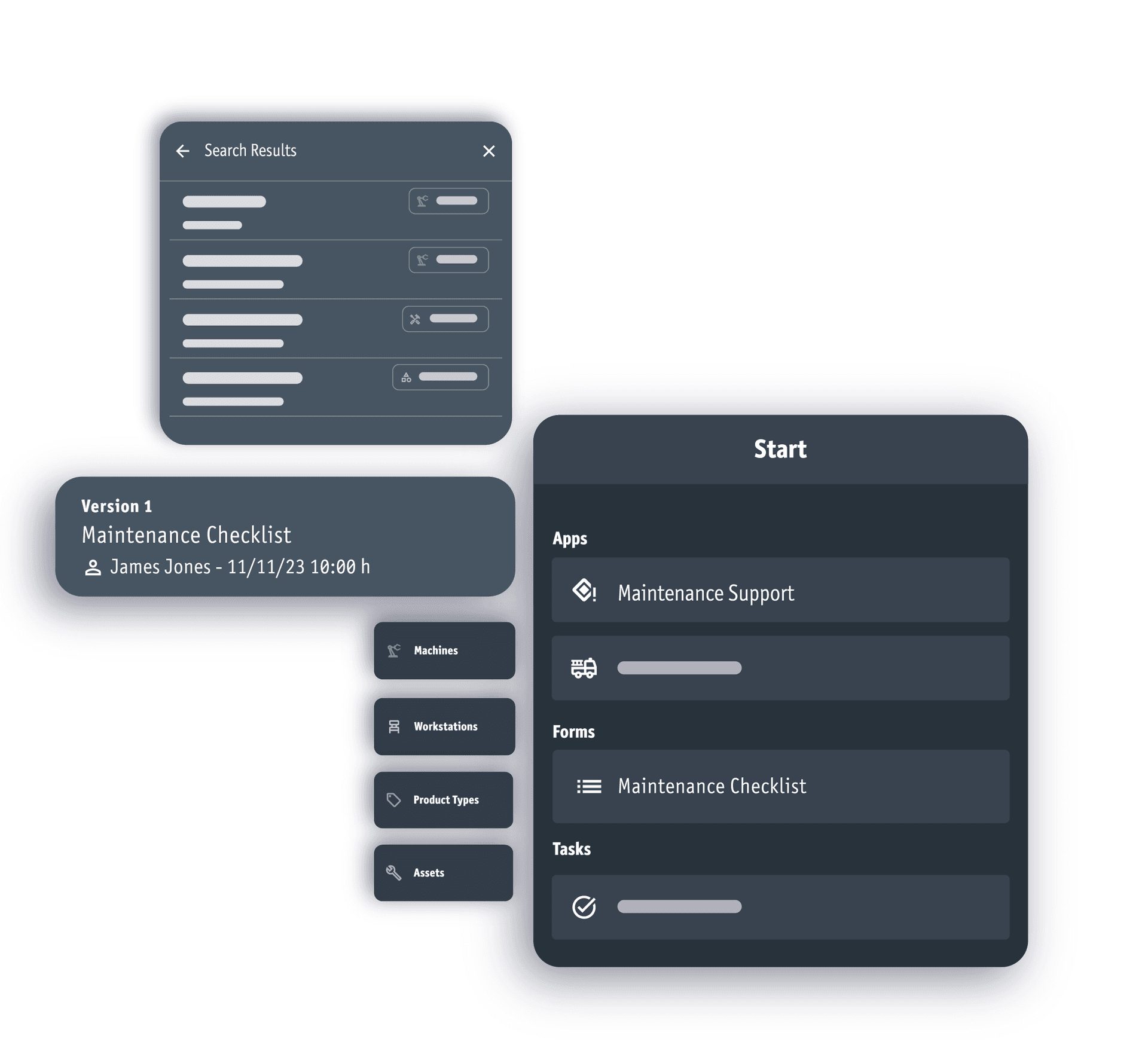 Step-by-step on the machine
