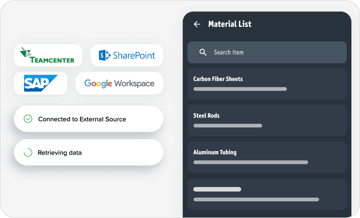 Connect your BOM lists