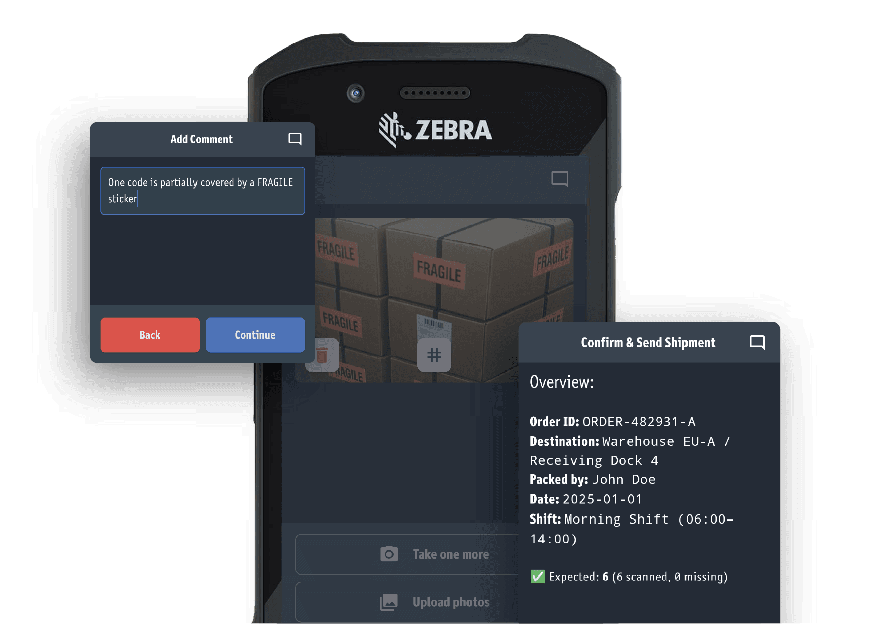 Create seamless documentation before logistics handover