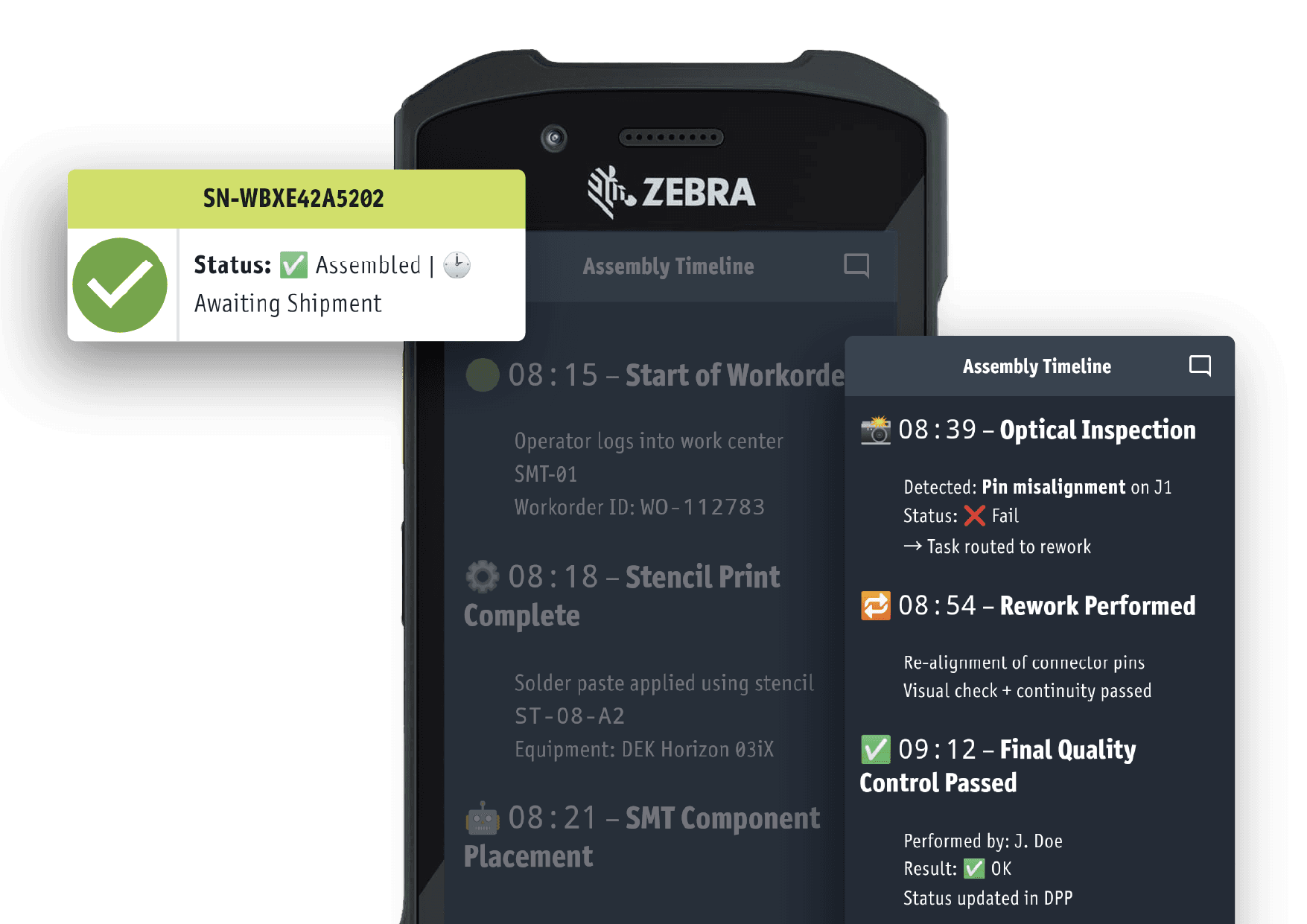 Production status viewer