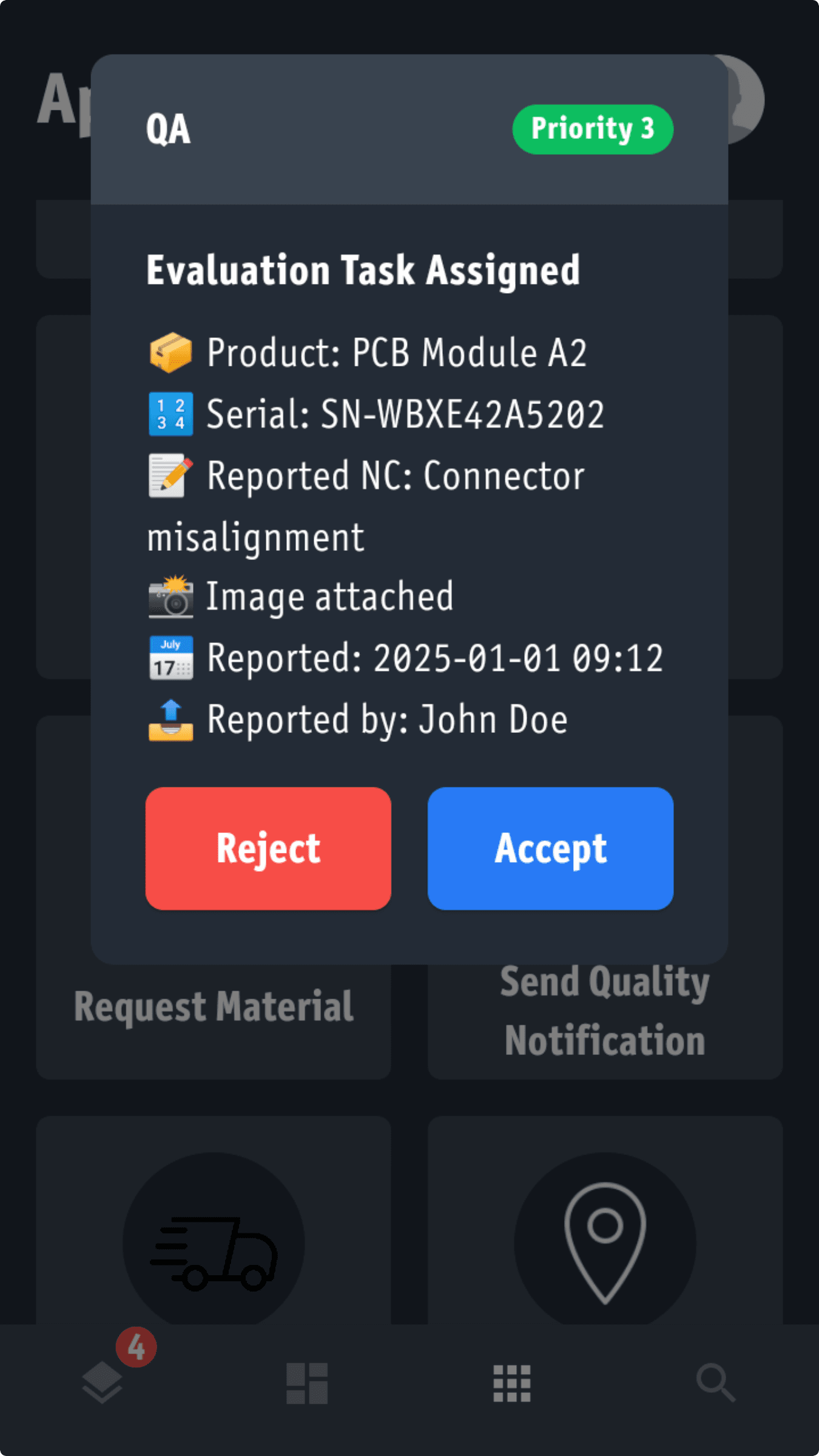 Rework task assignment