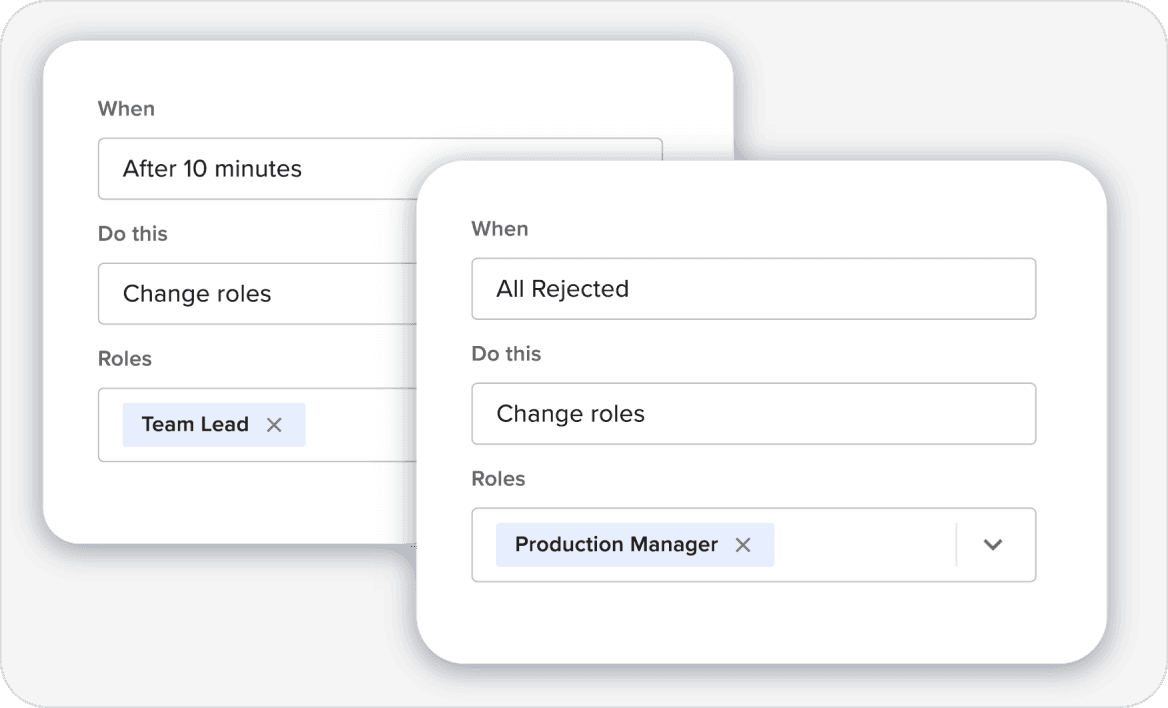 Automate delegation and escalation
