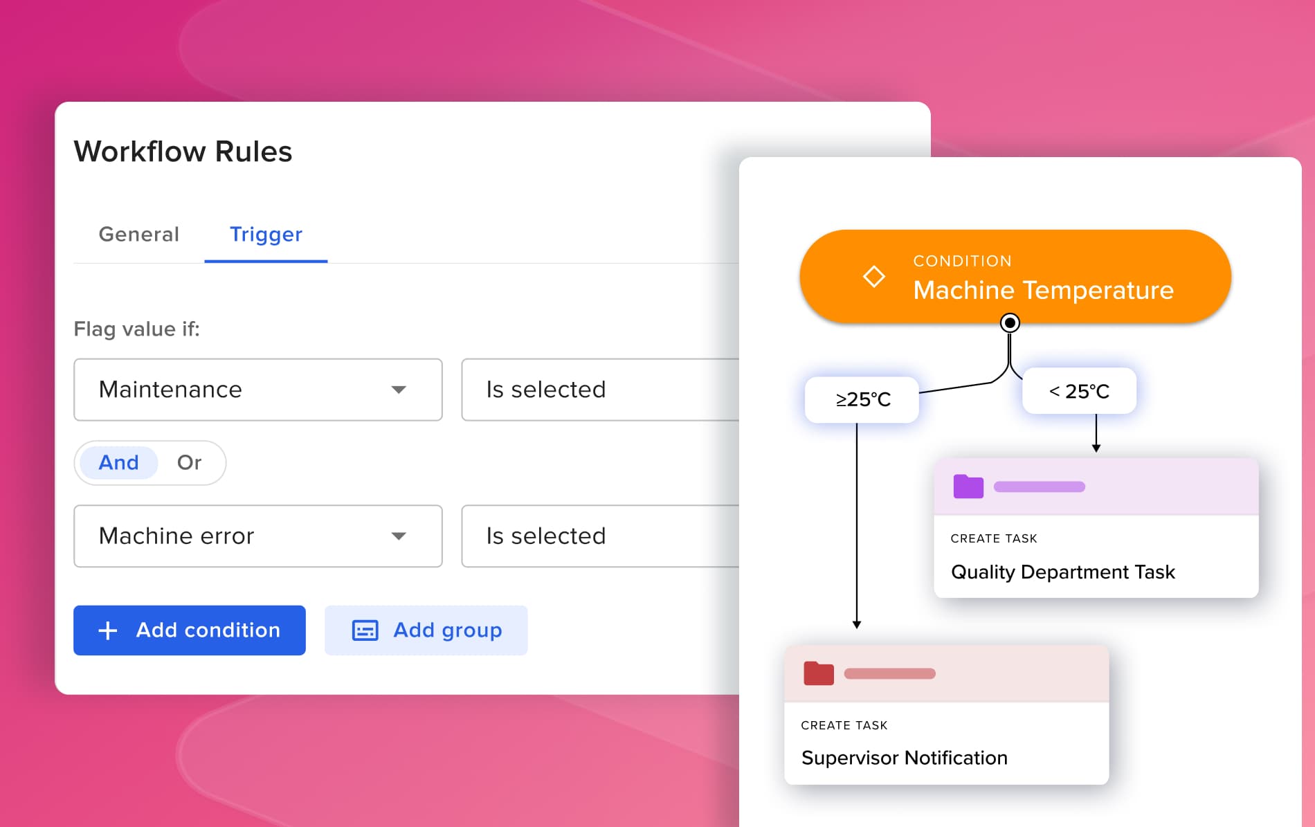 Configure workflow logic and assignment rules