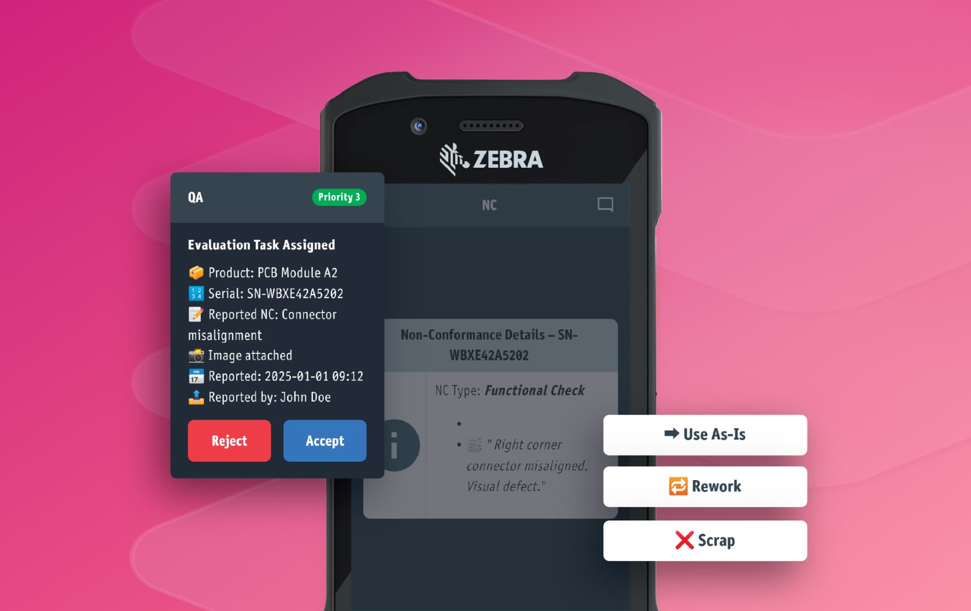Verified execution with confirmations