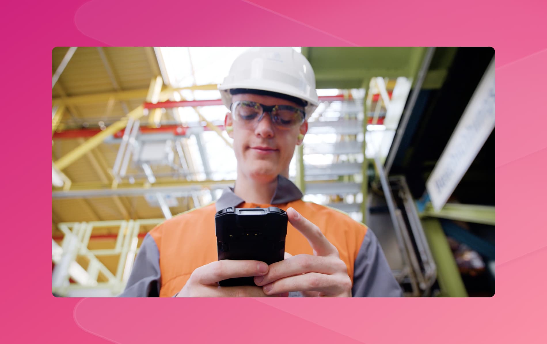 Workers using Workerbase on the shop floor