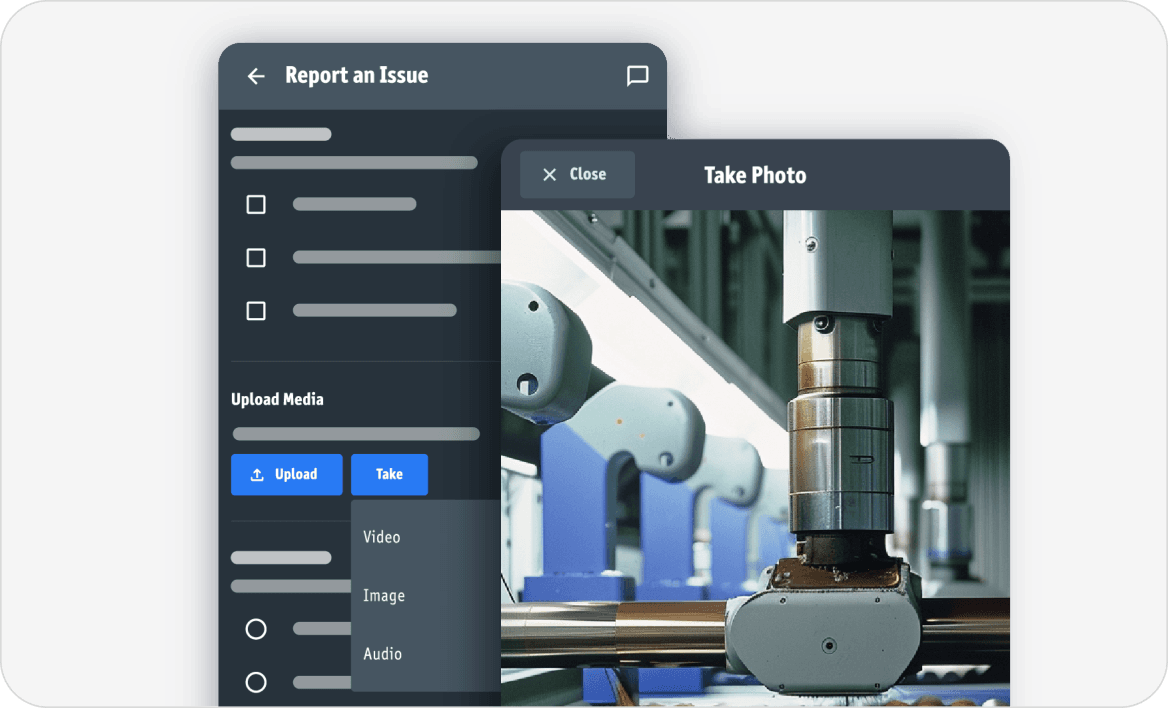 Enhanced issue reporting interface