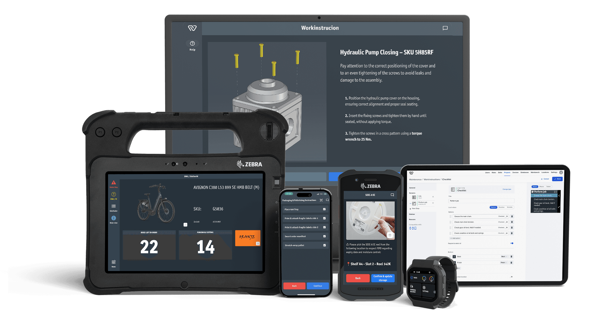 Comparison guide preview on multiple devices
